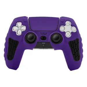 PS5 Controller Skin Anti-Sweat, Anti-Slip,and Dustproof PS5 Silicone Controller Case PS5 Controller Accessories for Playstation 5 Controller Skin(Purple)