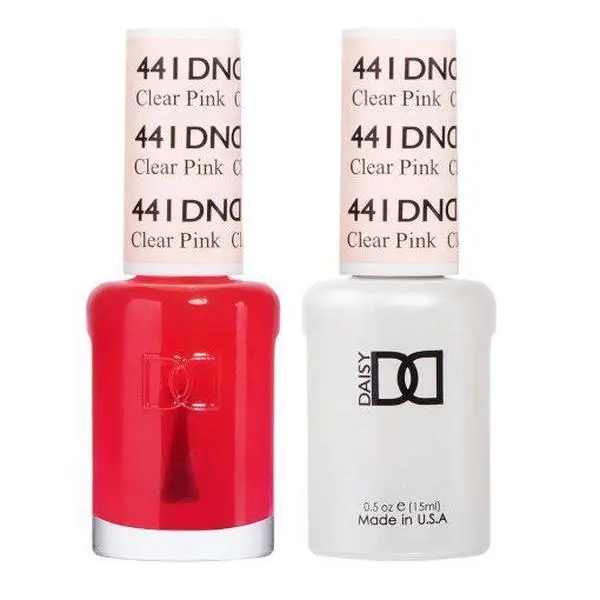 #00 DND Gel Nail Polish Duo - 441 Clear Pink