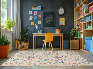 Dynamic Rugs Kidz 8088-999 3x5 Number Area Rug