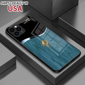 for iPhone 16 15 14 13 12 11 pro max mini plus tempered glass protective case, totem dragon head wood grain pattern design, simple and elegant Durable Protection Transparent Astronaut
