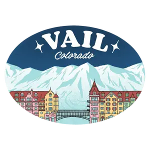 Vail Colorado Oval Bridge Sticker