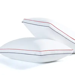 Bed Pillows Queen Size Set of 2, Hotel Collection, Down Alternative Pillow for Back, Stomach or Side Sleepers, Soft 6-piece sheet guest room decoration