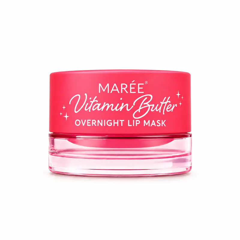 MARÉE Overnight Lip Mask – Hydrating Lip Treatment for Dry Lips – Hyaluronic Acid & Collagen – 6 Count