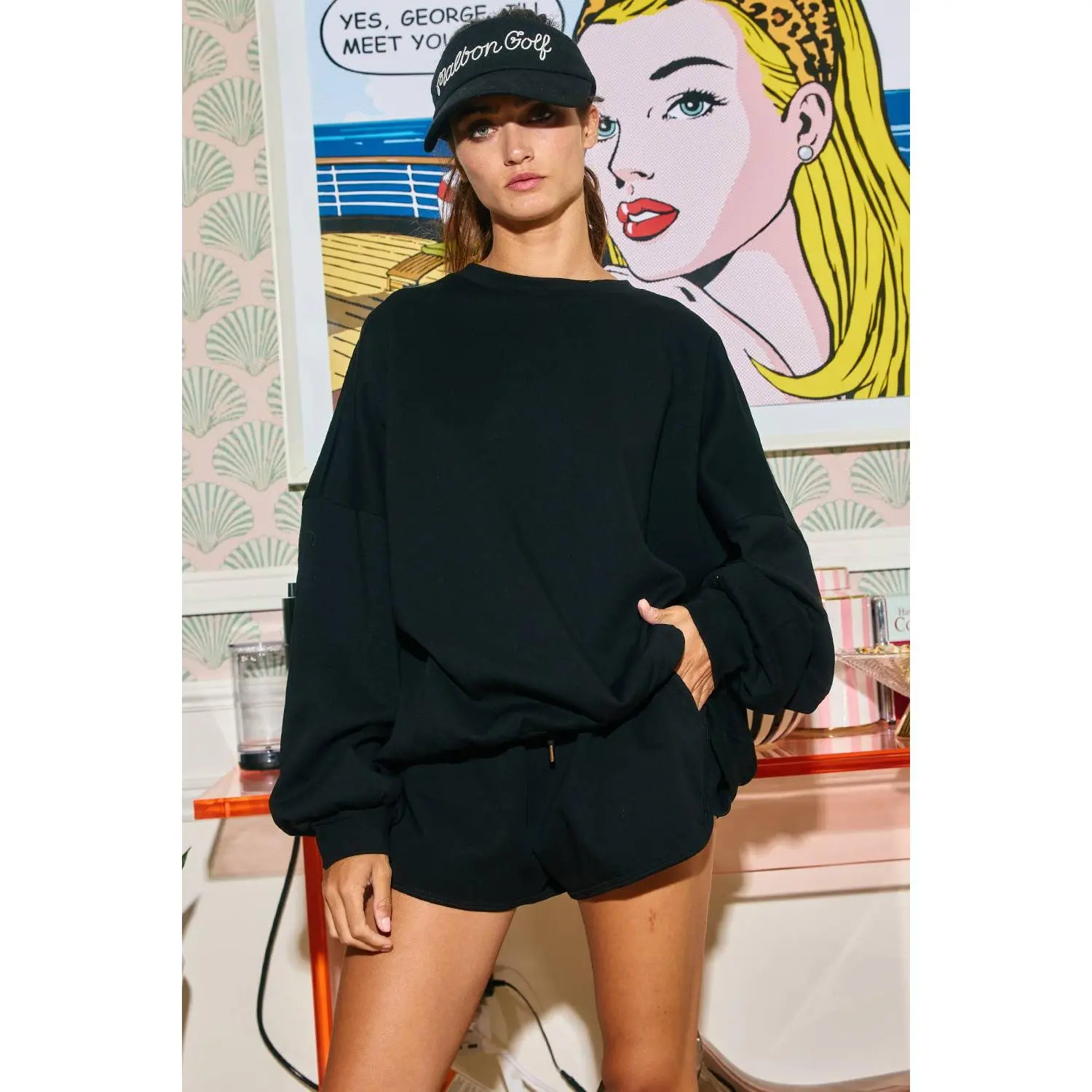 The Noir Scuba Oversized Sweatshirt