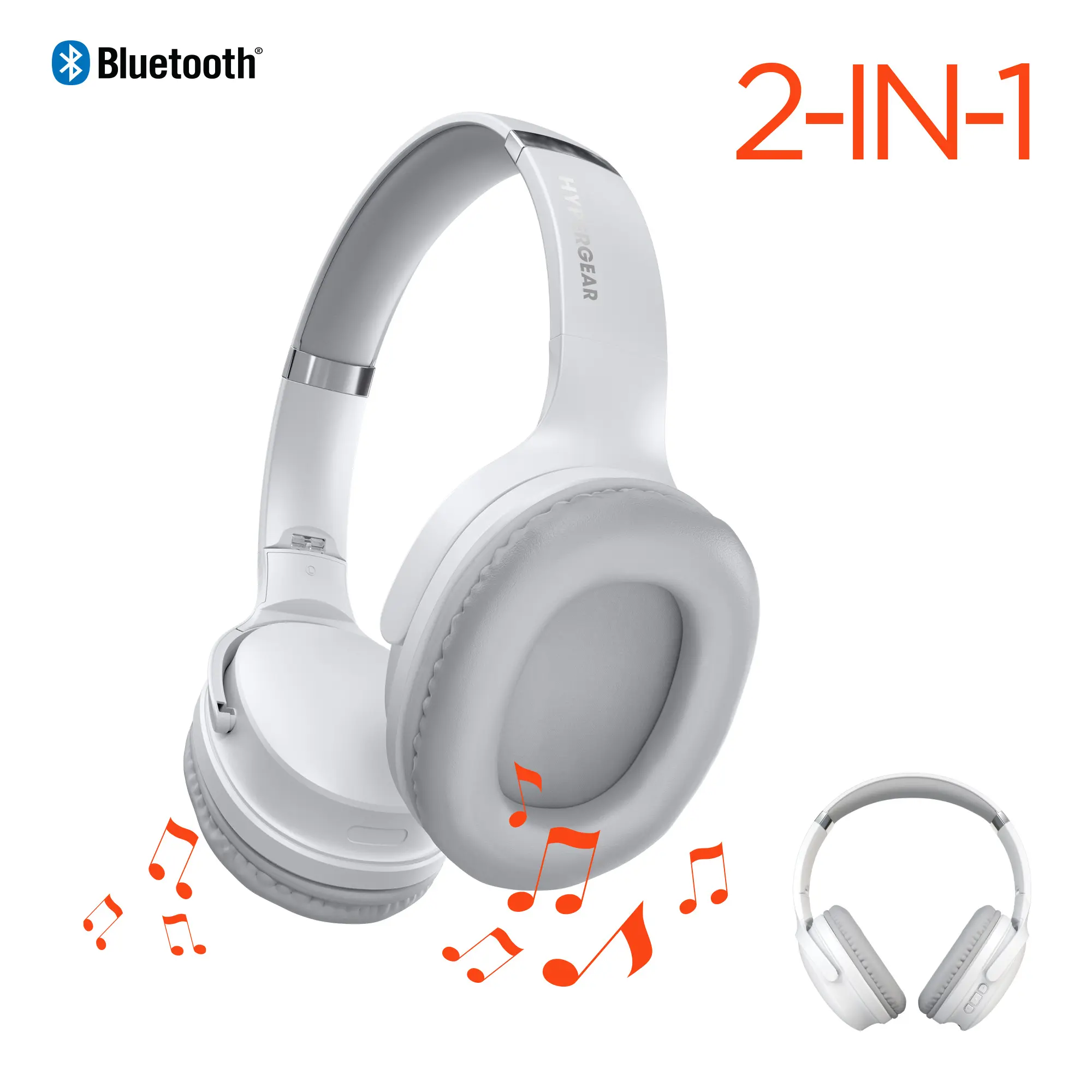 HyperGear Flip 2-in-1 Wireless Headphones + Speaker