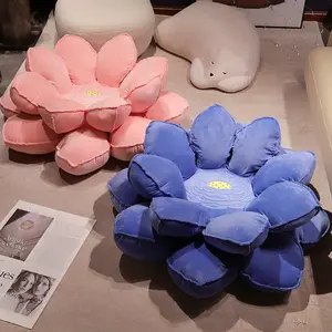 Futon Cushion, New Arrival Lotus Throne Lucky Lotus Cushion, Office Bay Window Meditation Fun Butt Pad, Soft Thickened Breathable, Home Outdoor Sitting Meditation Essential