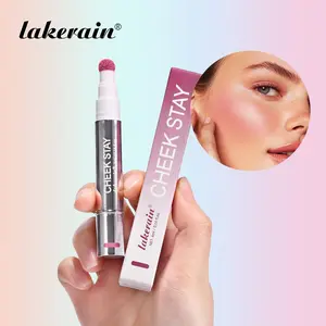 Long-lasting Liquid Blush & Highlighter Set, Blendable Lightweight Natural Look Facial Cosmetic, Multifunctional Facial Lip Cheek Tint Makeup Product for Women