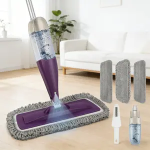 Spray Mop for Floor Cleaning with Washable Pads, Microfiber Wet Mops with 800 ml Refillable Bottle,Reusable Dust Mops with Sprayer for Hardwood Laminate Vinyl Tile Cleaning