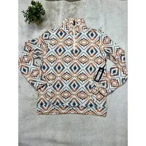 Rock and roll Color Natural RR Aztec print pullover