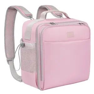 SKYDUE 3-Inch 650-Shee Zipper Binder with Adjustable Shoulder Strap & Handle, 3-Ring Zip Up Binder for Office, Multi-Pocket Binder with Dual Zipper Closure