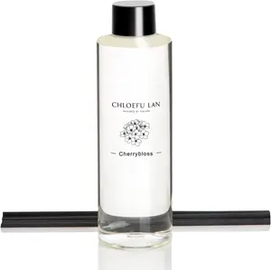 Cherry Blossoms Reéd Diffuser Refill ml/. fl oz Natural Essential Scented Oil, Best for Aromatherapy, S and Home, % Alcohol