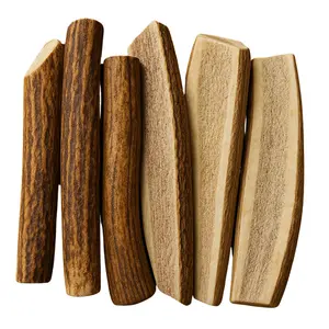 6 Pack - Medium | SPLIT Red Deer Antler Dog Chews