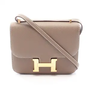 Pre-owned HERMÈS Calfskin Shoulder Bags Hermes Constance3 Mini Epsom shoulder bag