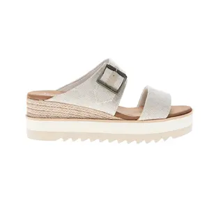 TOMS Womens Diana Buckle Platform  Casual Sandals Casual Mid Heel 2-3" - Beige