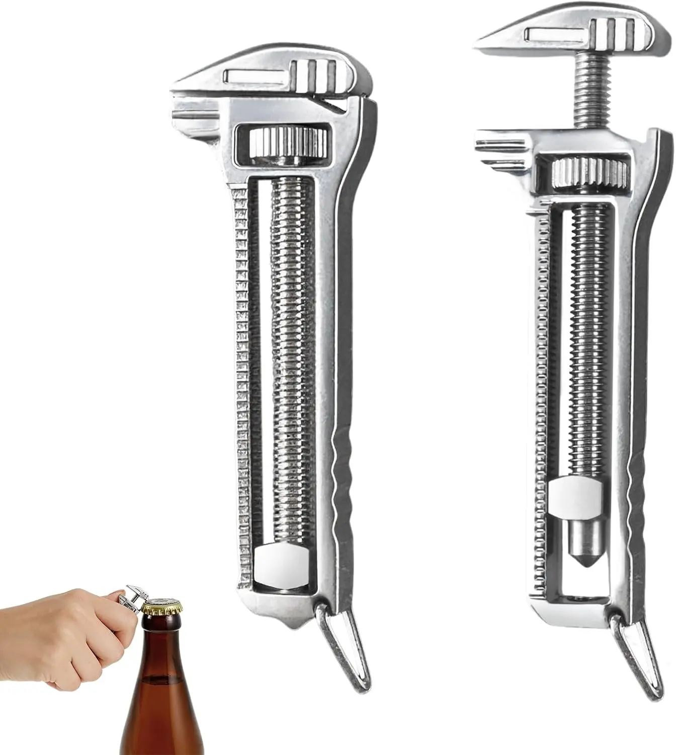 2 PCS Compact Titanium Multitool, Portable Mini Multitool Wrench ...