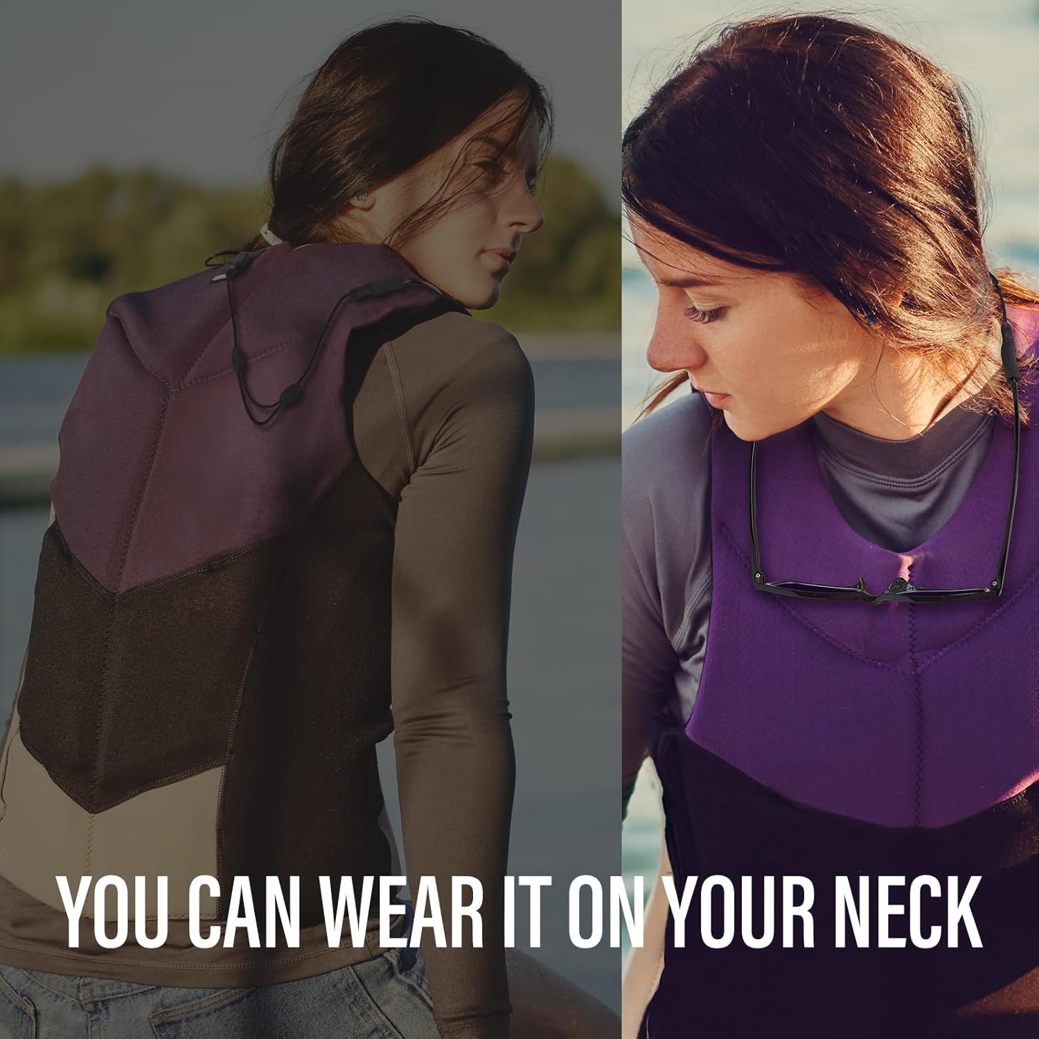 Eye Glasses Holder Strap - Adjustable Sunglasses Straps Cords for Men Women - Eyeglass Holders Around Neck - Eyewear String Lanyard Retainer -2PCS（14in Black