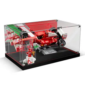 LED Light Acrylic Display Case for Icons 11375 Ferrari F2004 Car & Michael Schumacher ( Set NOT Include)