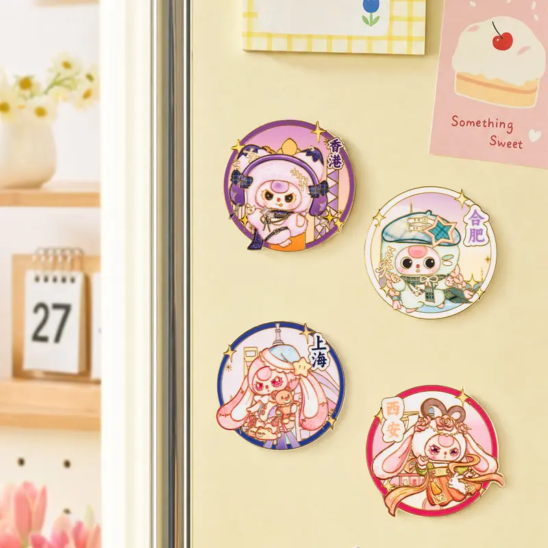B16-City-themed fridge magnets Blind Boxes Soft Plush Collectibles