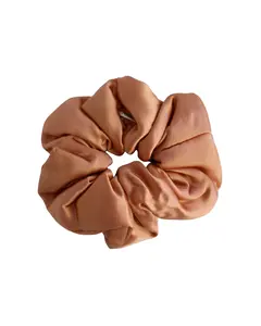 Blush Orange Silk Pillow Scrunchie