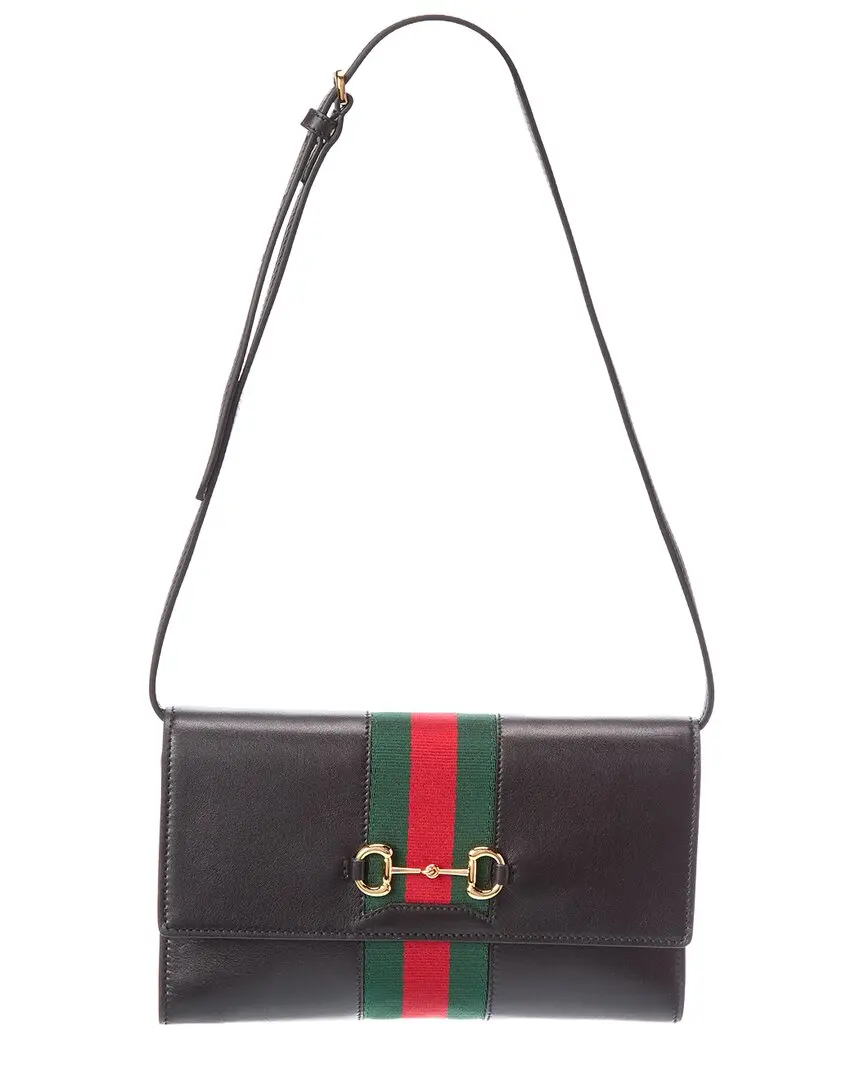 Gucci Horsebit Leather Shoulder Bag