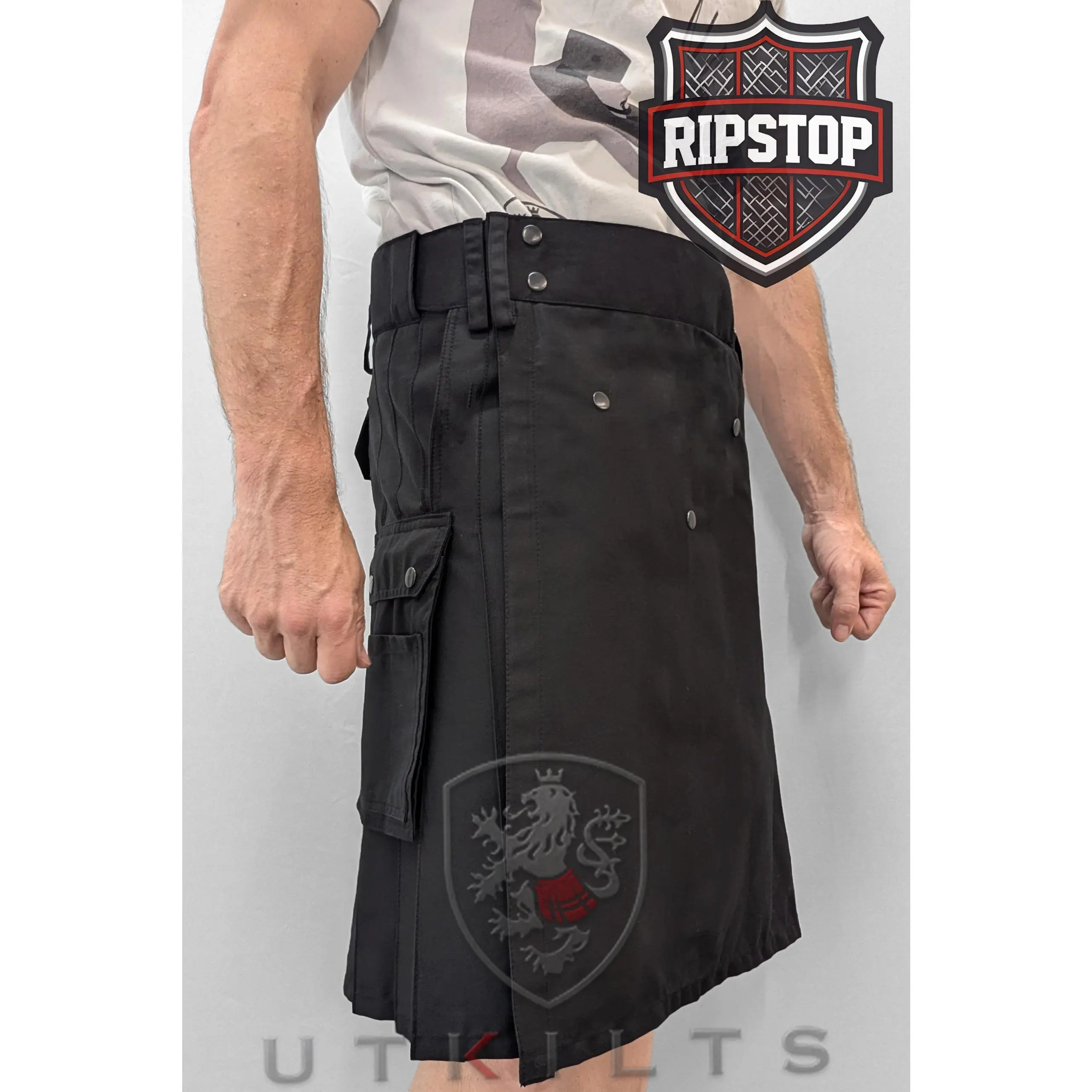Utility Kilt – Ultimate Ripstop, Black