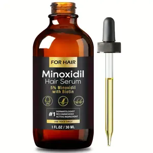 5% Minoxidil + Biotin Hair Growth Formula-Hair Thickeningand Growth Support for Men and Women, Beard Thickening-Gentle and Effective Formula,30ml/10Z