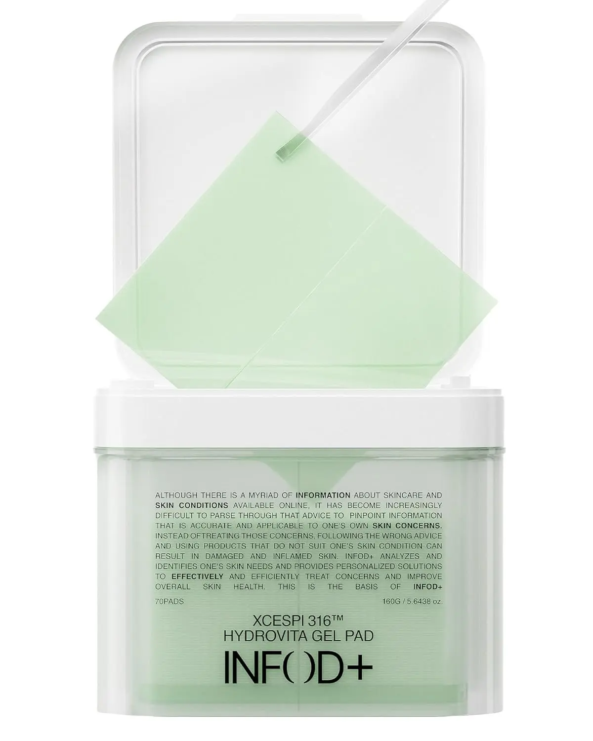 INFODPLUS Vitamin Hydrogel Toner Pads for Face, Pore Minimizing, Dark Spots, Oil Control, Calming, Hydrating with Ceramide and Exosome, Korean Skincare 70 Counts