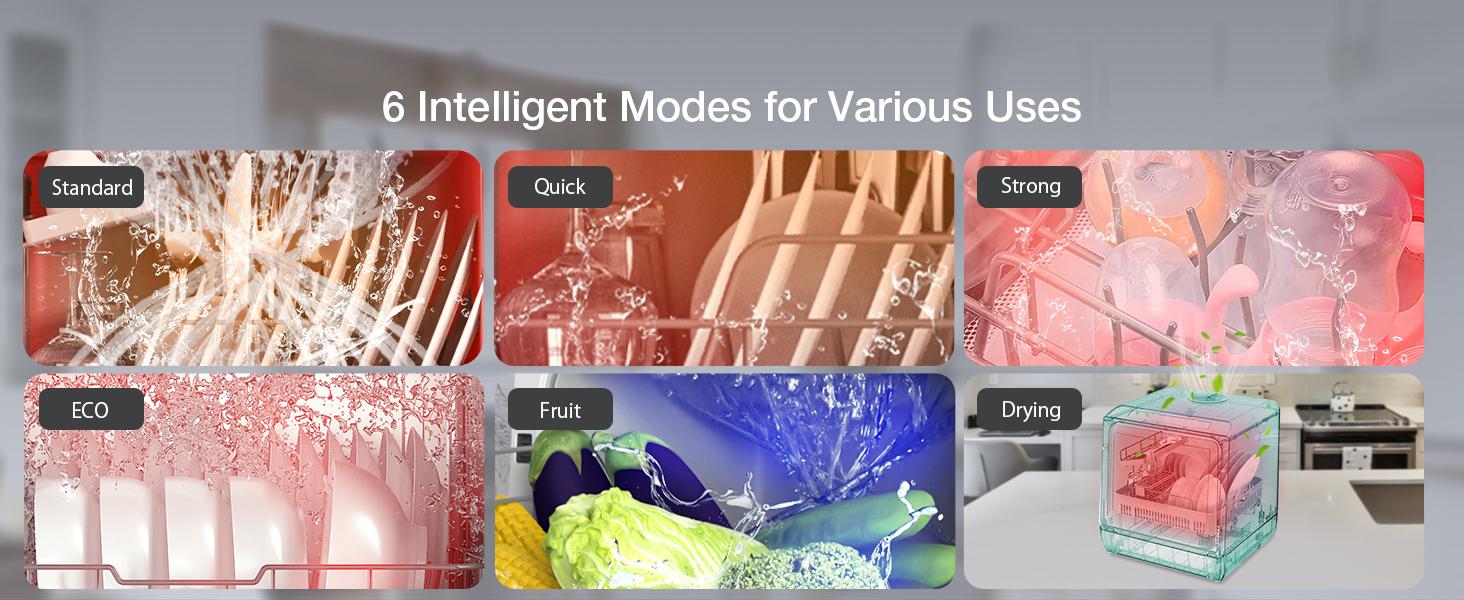 Countertop Dishwasher, BLITZHOME WiFi Smart App Control 6 Programs Portable Mini Dishwasher with 5L Built-in Water Tank, 360° Dual Spray, High-Temp & Dry, Delay Start Function, Compact Tabletop Dishwashers for Kitchen, Apartment, Camping, RV Countertop Dishwasher, BLITZHOME WiFi Smart App Control 6 Programs Portable Mini Dishwasher with 5L Built-in Water Tank, 360° Dual Spray, High-Temp & Dry, Delay Start Function, Compact Tabletop Dishwashers for Kitchen, Apartment, Camping, RV