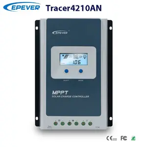 40A MPPT Solar Charge Controller 12V/24V Battery Voltage Max Solar Panel 100V  Regulator with LCD Data Remote Monitor