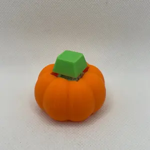 Pumpkin Clicker Mechanical Key Pumpkin 3D Printed