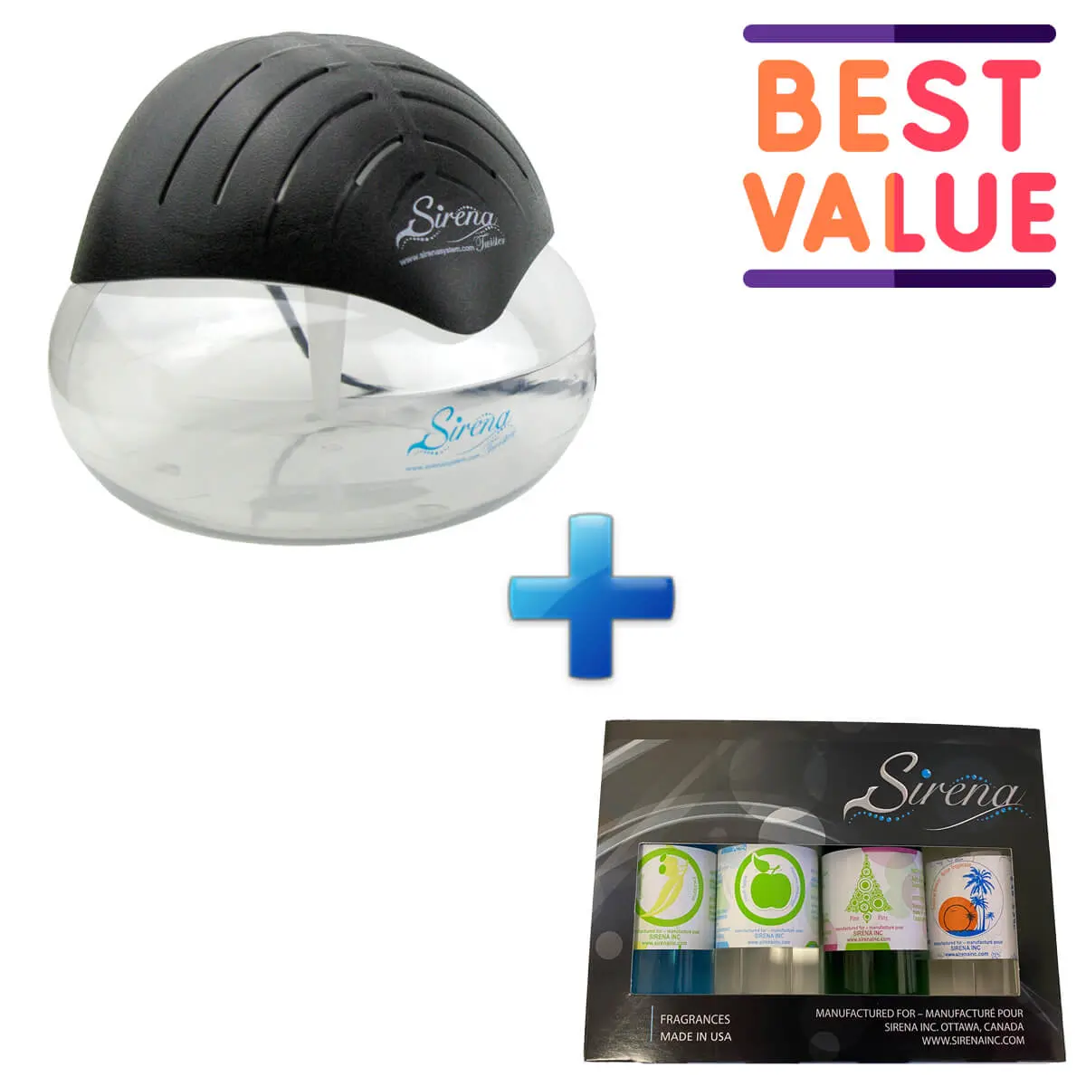 Sirena Twister Black Aromatizer Deluxe Pack Sirena Twister Black Aromatizer Deluxe Pack