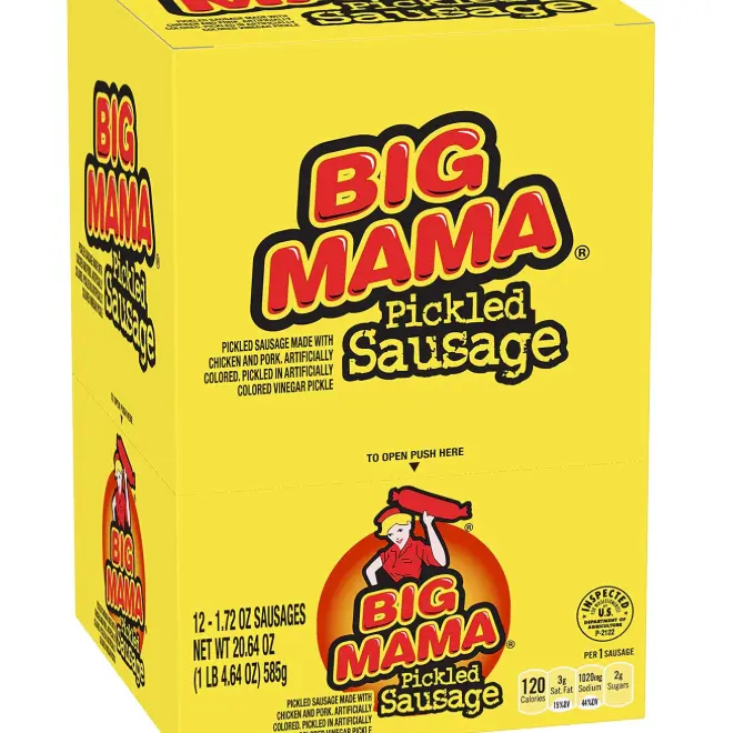 Penrose Big Mama Pickled Sausages, 2.4 Ounce, 12 Pack
