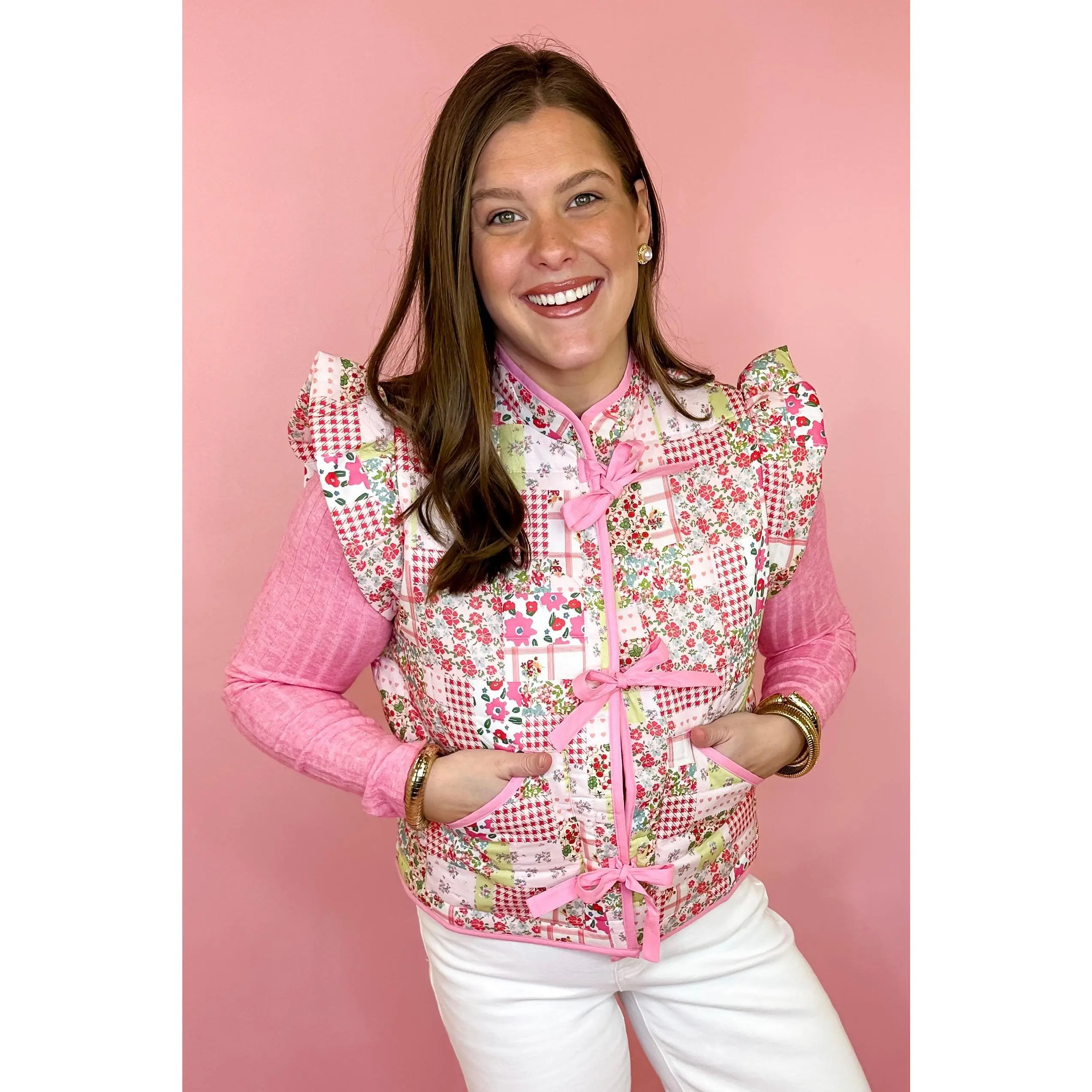 Pretty Patchwork Quilted Vest