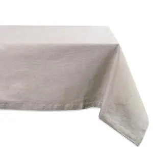 Design Imports Solid Chambray 60" x 120" Tablecloth