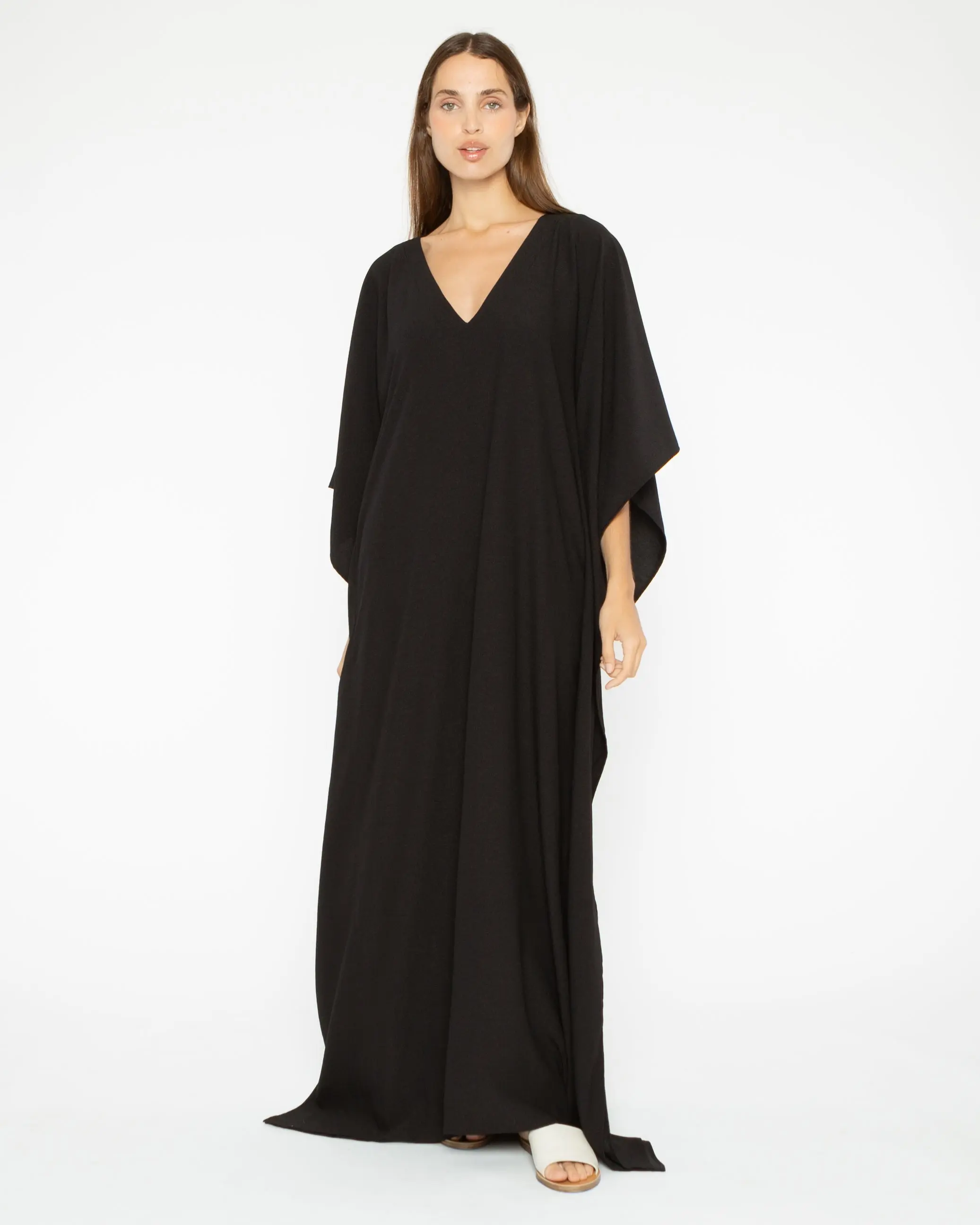 Satin Crepe Caftan - Wholesale