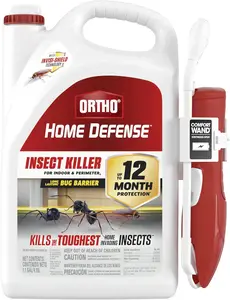 Ortho Home Defense Insect Removal for Indoor & Perimeter with Comfort Wand, Controls Ants, Roaches, and Spiders, 1.1 gal