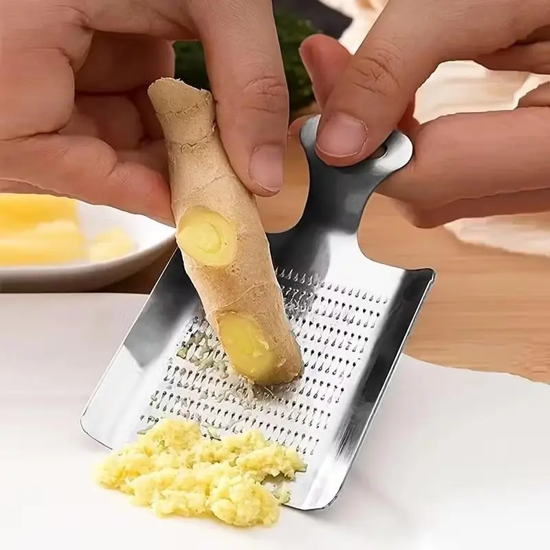 Stainless Steel Garlic & Ginger Grinder, Durable Kitchen Tool for Efficient Crushing, Essential Cooking Utensil for Home Chefs