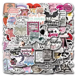 Dark Romance Book Sticker, 60pcs/set Book Sticker, Bookish Reading Sticker, Ideal for Kindle, Great Book Lover Gifts Accessories