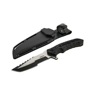 Recon Fixed Blade Knife with Kydex Sheath – Heavy-Duty Stainless Steel Tanto Blade – 8.86” by Kova