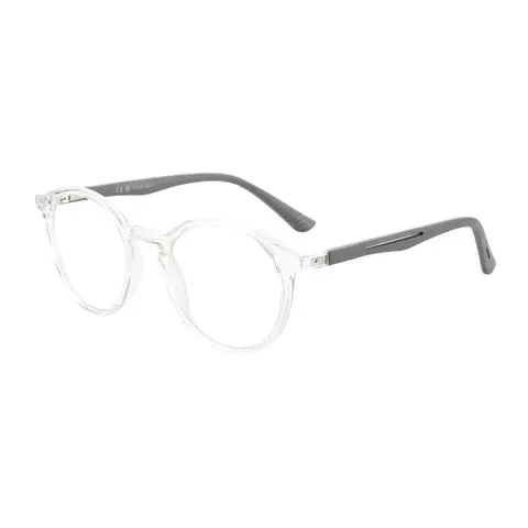 ZENOTTIC Unisex Non-Prescription Anti-Blue Light Eyeglasses - Alloy-TR90 Casual Classic Round Frames, Lightweight, Flexible Hinge, Antislip Legs, Skin-Friendly Temple Tips, Rubber Tac, Computer Eye Fashion, Casual Frames & Glasses for Phone and Gaming