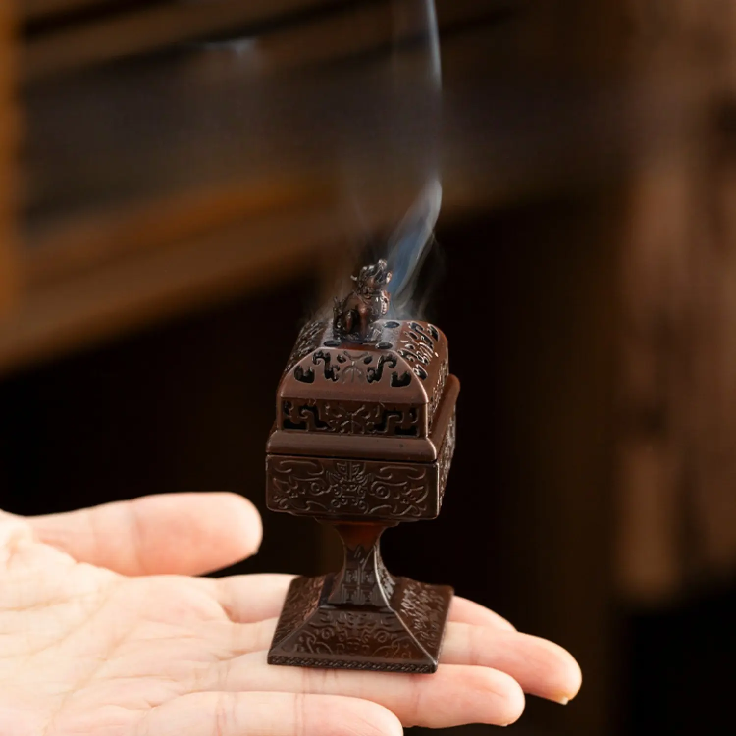 1pc Pi Xiu Wealth Alloy Incense Burner - Feng Shui Decor Item, Room Decor, Suitable for Meditation, New Year Gifts, Decor Items