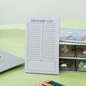 1pc/2pcs Grocery List Magnet Pad For Fridge, 1pc/2pcs Magnetic Notepads For Refrigerator, Magnetic Grocery List Pad For Fridge, Full Magnet Back Shopping Lists, 60 Sheets Per Note Pads