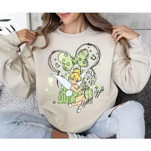 TinkerBell Sweatshirt, Girls Trip Shirt, Magic Kingdom T-Shirt, Miiiniie Bow Sweater, Fairy Magical Sweatshirt