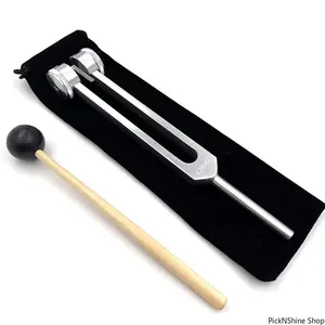 128Hz Tuning Fork Aluminum Alloy Sound Therapy Tool for Meditation Yoga Relaxation Nervous System Balance Acoustic Resonance Health Care Use