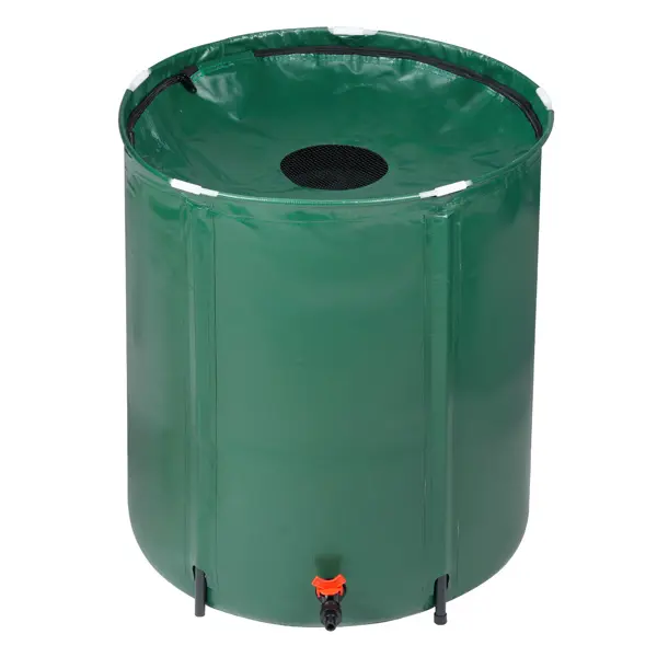 50 Gallon Folding Rain Barrel Water Collector Green 50 Gallon Folding Rain Barrel Water Collector Green