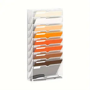 New 10 tier Wall File Organizer Hanging Wall File Holder Papers Office folders