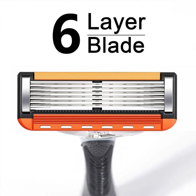 Men's razor replacement blade set, 24/48 blades (with free handle) - Ultra-sharp stainless steel blades for a smooth shave, men's double-edge razor blades, men's travel razor set Men's razor replacement blade set, 24/48 blades (with free handle) - Ultra-sharp stainless steel blades for a smooth shave, men's double-edge razor blades, men's travel razor set