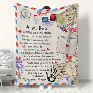 Flannel High-Definition Printed Blanket, Sister Gift, BFF Gift, Best Friend Gift, Gift, Decor, Suitable for Sofa, Bed, Travel, Outdoor, Comfortable, Office, Flannel Blanket, Small Cover, Nap Mat, Air Conditioning Blanket