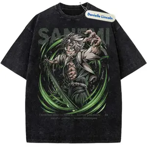 Sanemi Shinazugawa Anime Shirt, Demon Slayer Vintage T-Shirt Gift For Manga Tee,Gift For Men, Gift For Women, Crew Neck T-shirt, Trending T-shirt