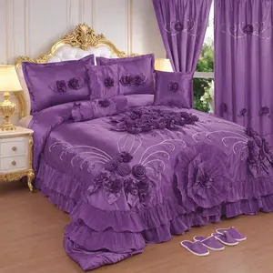 Luxury purple royal bedding set